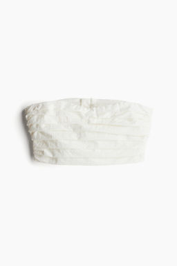 Top bandeau cropped de nailon