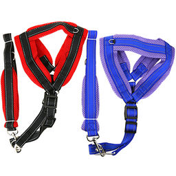 Поводок для собаки 115х2см со шлейкой, полиэстер, цвета микс (Китай) - Pet toys фото 2