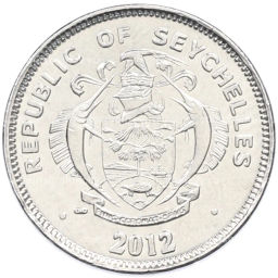 Монета 25 центов 2012 года Сейшелы