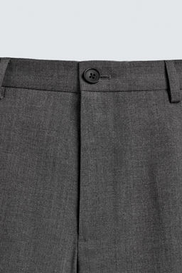 PANTAL?N CON LANA REGULAR FIT NON IRON / Gris - Zara фото 8