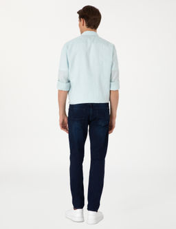 Koyu Lacivert Slim Fit Jean Pantolon