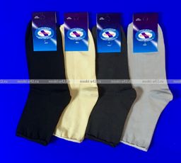 Цена за 5 пар. 5 ПАР - Ростекс (Рус-текс) носки медицинские женские Н-210 с лайкрой бежевые 25  фото 6