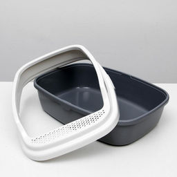 Туалет Айша М с бортом 53 х 39 х 21 см, серый - Simaland фото 4