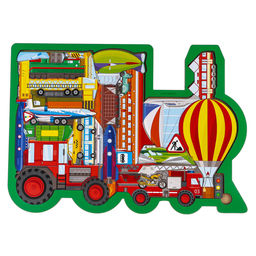 Рамка - вкладыш Лесная мастерская «Все виды транспорта», 26 деталей