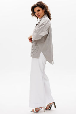 Рубашка Michel Chic 786 светло-серый  фото 3