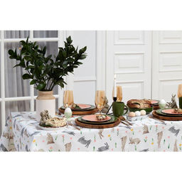 Скатерть пасхальная, Доляна Fluffy bunnies 220х144 см, 100% хлопок, 164 г/м2  фото 16