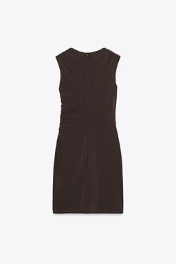DRAPED SHORT DRESS - Zara фото 15