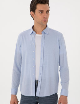 A__k Mavi Slim Fit Uzun Kollu G_mlek - Cacharel фото 3