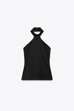 POLYAMIDE HALTER TOP - Zara фото 7