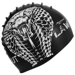 Шапочка для плавания взрослая ONLYTOP Outlaw, силиконовая, обхват 54-60 см