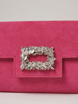 Клатч замшевый Deboro 31016 розовый