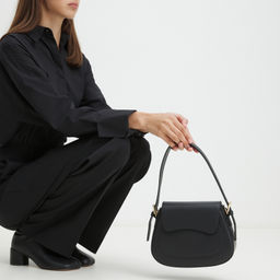 Женская сумка на плечо DIVAS BAG Steffany Артикул 3896350, черный  фото 2