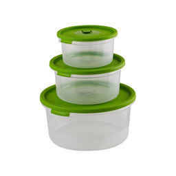 Комплект контейнеров для СВЧ "Смайл" 3шт (0,4+0,8+1,6л) круг.с клап. арт.С52203