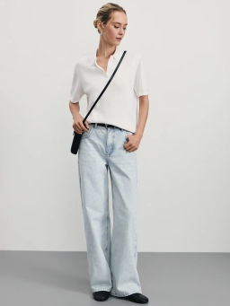 Джинсы wide leg с высокой посадкой / Zarina