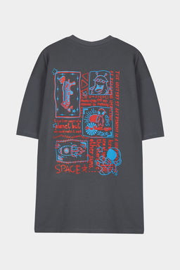 TRENDYOL MAN Lacivert Oversize/Genis Kesim %100 Pamuklu S?rt Bask?l? K?sa Kollu T-Shirt TMNSS23TS00168 - Trendyolmilla фото 26