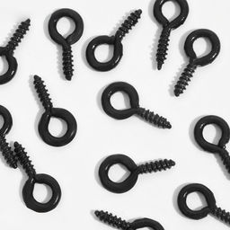 Цена за 2 шт. Держатель для кулона винтовой, (набор 50 шт.) 0.8×0.3×0.1 см, чёрный