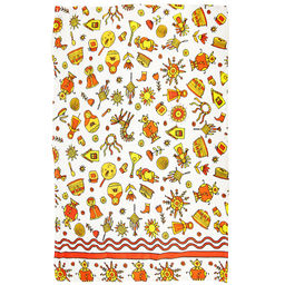 Полотенце вафельное 50х70см Весенняя капель, хлопок 100%, Домашняя мода (Россия) фото 4