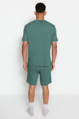TRENDYOL MAN Siyah Regular Fit Bisiklet Yaka Bask?l? Sortlu Pijama Tak?m? TMNSS23PT00017 - Trendyolmilla фото 21