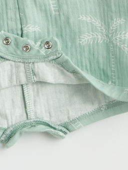 Bisiklet Yaka Erkek Bebek M?slin Tulum