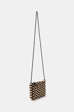 MINI BOLSO BANDOLERA BOLAS MADERA / Tostado - Zara фото 3