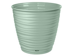 Цена за 2 шт. Горшок для цветов Саффрон 1,5л с поддоном (светло-зеленый) 221610117/03