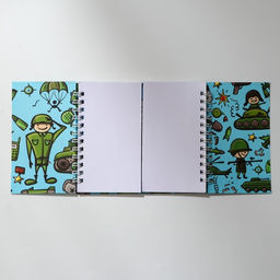 Двойной блокнот на гребне, мягкая обложка, размер 15х12см, 48 л С днем защитника отечества - Artfox фото 3