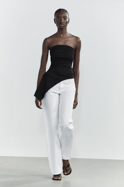 TEXTURED BANDEAU TOP - Zara фото 16