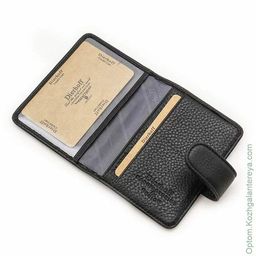 Мужская кожаная визитница Dierhoff Д 8129-010 - Sergio valentini фото 4