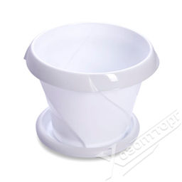 Цена за 2 шт. Кашпо " Флориана" с поддонником 2,8л Д215 белое С386БЕЛ