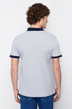 TRENDYOL MAN Gri Regular/Normal Kesim K?sa Kollu Polo Yaka T-shirt TMNSS20PO0141 - Trendyolmilla фото 6