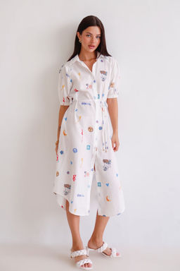 Martichelli Платье летнее с принтом  фото 2