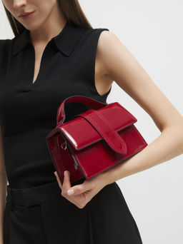 Женская сумка с ручками TENDANCE Артикул 4248349, вишневый  фото 2