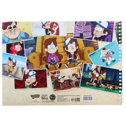Альбом для рисования А4, 40 листов 100 г/м, на гребне, Гравити Фолз - Disney фото 3