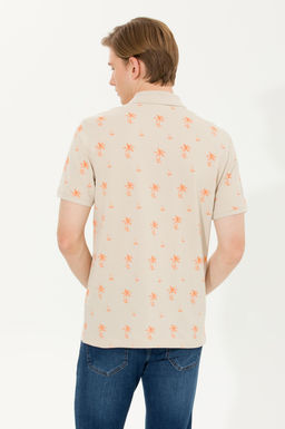 U. S. Polo Assn Мужская футболка с воротником-поло Stone - U.s. polo assn фото 7