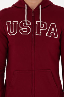 Мужской бордово-красный свитшот - U.s. polo assn фото 6