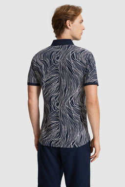 Erkek Lacivert Regular Fit Polo Yaka Basic Ti__rt - U.s. polo assn фото 5