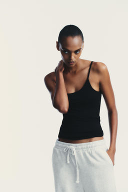 LYOCELL T-SHIRT WITH INNER TOP - Zara фото 2