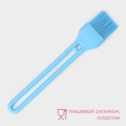 Кисть Доляна Дуэт, силикон, 27.5?5?1.5 см, голубая  фото 2