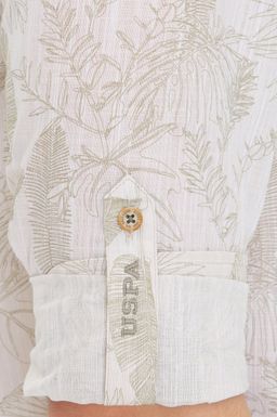 U. S. Polo Assn Мужская рубашка цвета хаки с длинным рукавом - U.s. polo assn фото 7