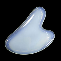 Скребок Гуаша Сердечко Лунный камень искуственно выращенный