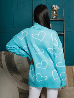 Водолазка удлиненная Сердца - Есения фото 3