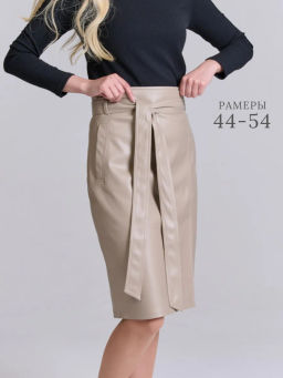 Юбка из экокожи