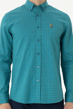 Мужская рубашка Petrol с длинным рукавом - U.s. polo assn фото 6