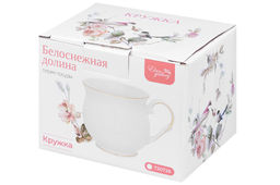 Кружка 480 мл 13,5*10*9 см Белоснежная долина бочонок - Elan gallery фото 5