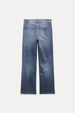 MID-RISE FLARED CROPPED TRF JEANS - Zara фото 3