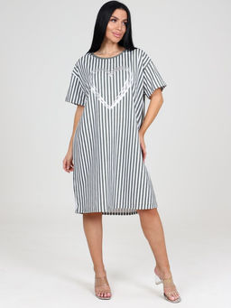 635- ТУНИКА ЖЕНСКАЯ (Хаки полоса)