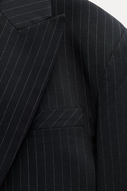 OVERSIZE PINSTRIPE CROPPED BLAZER - Zara фото 8