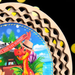 Тарелка сувенирная Ярких впечатлений!, ламинация, d=130мм - Simaland фото 4