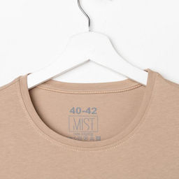 Футболка женская MIST basic, размер 52-54, цвет песочный