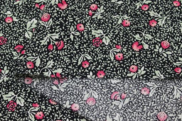 Импорт. хлопок Агапия цв.черный, ш.1.45м, хлопок-100%, 100гр/м.кв - Купава фото 5